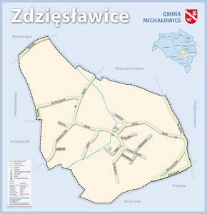 Mapa ulic w Zdzięsławicach
