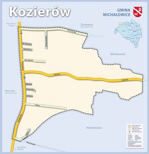 Mapa ulic w Kozierowie
