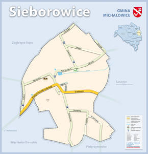 Mapa ulic w Sieborowicach